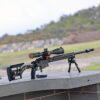 High-quality Australian-made rifle shooting gear with scope for precision marksmanship.