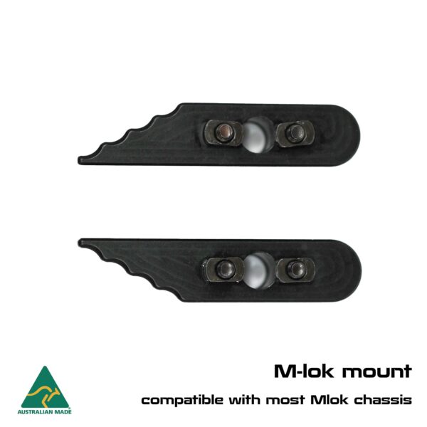 MANAEL Chassis Thumb Chocks Lightweight Australian-made rifle scope mount for M-lok systems with robust construction.