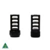 MANAEL Lightweight Hunter Brake - Hex & Knurled Lock Nut Aussie made rifle shooting gear, durable aluminium silencers for optimal firearm performance.