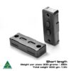 MANAEL Stackable External Weights - 300 grams / 600 grams Aussie made rifle shooting gear, high-quality steel parts for precise firearm performance.