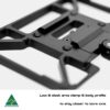 MANAEL Arca Tac Plate - super sleek & strong Lightweight black aluminium rifle scope mount for Australian-made shooting gear.