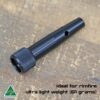 MANAEL Ultralite Bloop Tube idea for .22 rimfire rifles High-quality Aussie-made rifle silencer, ultra-lightweight, perfect for rimfire shooting, 61 grams, durable steel construction.