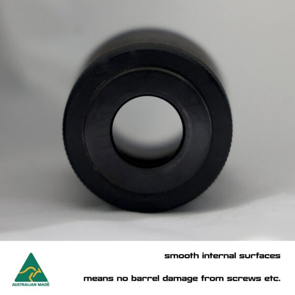 High-quality Australian-made rifle shooting gear with smooth internal surfaces, perfect for firearm maintenance.