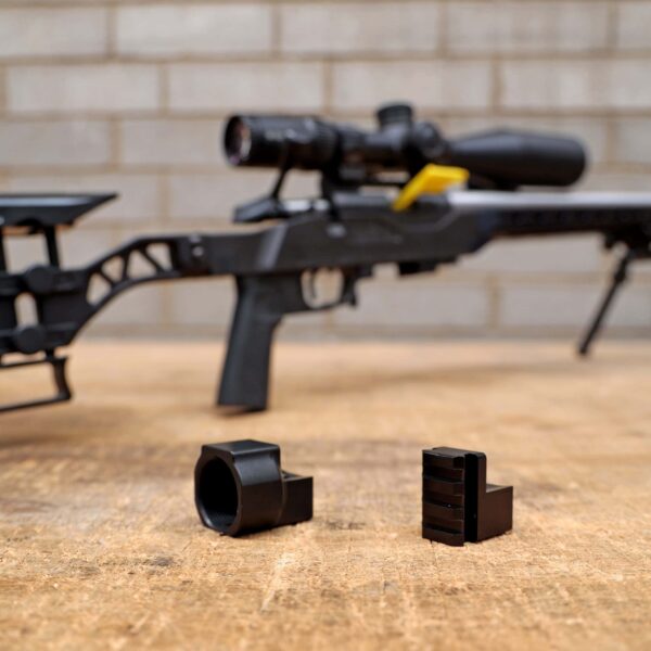 171A3243 edit square buffer tube pic adaptors Precision Australian-made rifle shooting gear, including scope mounts and accessories for enthusiasts.