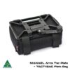 MANAEL Tac Plate BAGS 2 with text Rubber rifle scope mount with tactical plate bag, made in Australia for shooting gear.