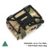 MANAEL Tac Plate BAGS - Plate Bag and plate MULTICAM 3 with text Aussie made rifle shooting gear, ARCA Tac Plate with tactical plate bag for Australian hunters and shooters.