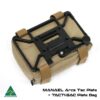 MANAEL Tac Plate BAGS TAN 1 with text High-quality Aussie made rifle shooting gear, includes MANAL Arca Tac Plate and Tactisac plate bag for precision shooting.