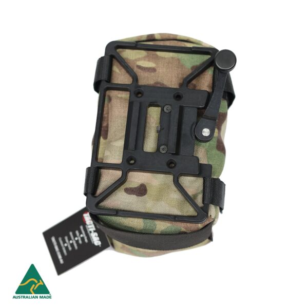 MANAEL Tac Plate BAGS - Vee and plate MULTICAM no text 3 Robust Australian-made rifle shooting gear with camouflage tactical pouch.