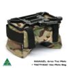MANAEL Tac Plate BAGS - Vee and plate MULTICAM with text 2 Aussie made rifle shooting gear, ARCA Tac Plate with tactical SACL Vee Plate Bag.