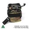 MANAEL Tac Plate BAGS - Vee and plate MULTICAM with text 4 High-quality Australian made rifle shooting gear for hunting and target practice.