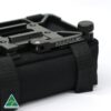 MANAEL Tac Plate BAGS copy Black Australian-made rifle shooting gear from Manael with durable storage case and adjustable bipod mount.