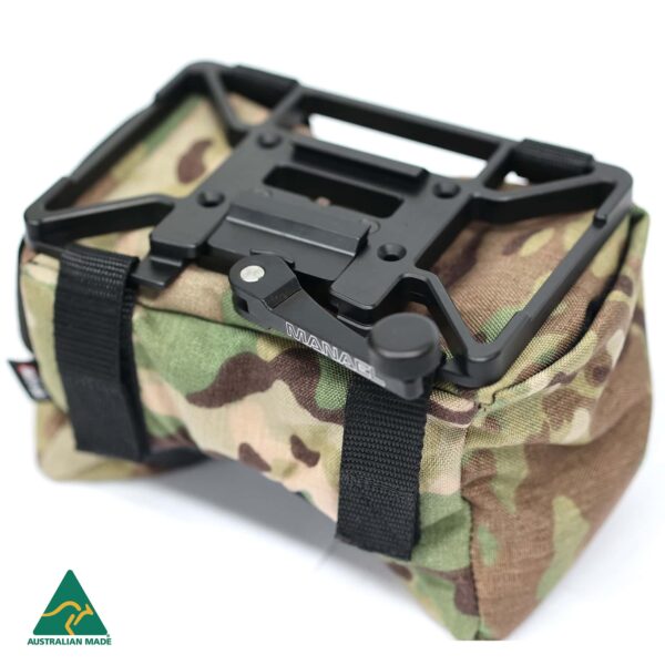 MANAEL Tac Plate bag Precision Rifle Shooting Rest, Australian Made, Camo Gun Bench Rest for Target Shooting and Hunting.