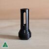 High-quality Australian-made rifle silencer or muzzle brake for shooting sports.