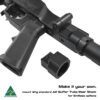 MANAEL scsa chassis buffer tube adaptor webstore limitless options Armalite AR-15 buffer tube rear stock for rifle shooting, Australian made, premium quality.