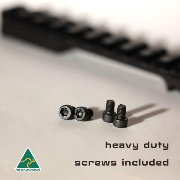 Rem 700 Pic Rail Short Action webstore 5B Heavy duty rifle screws and black screws included, perfect for Australian-made shooting gear.