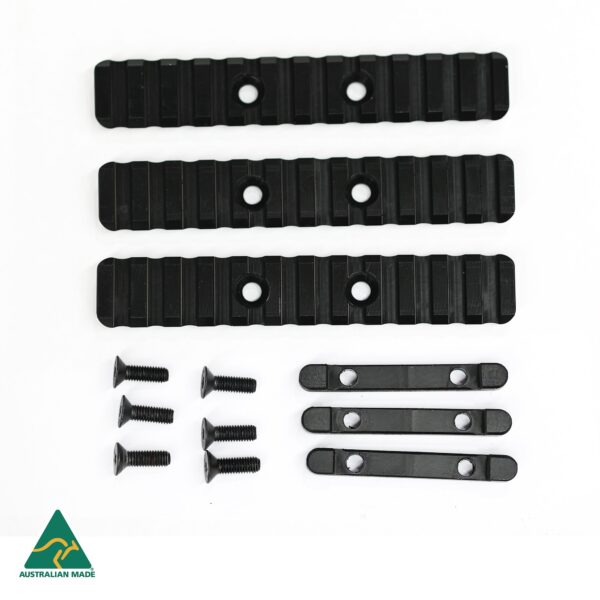 MANAEL SCSA Taipan Tri Rail Pump Kit 4 Rifle Picatinny rail accessories for Australian made shooting gear, tactical scope mounts, precision firearm upgrades.