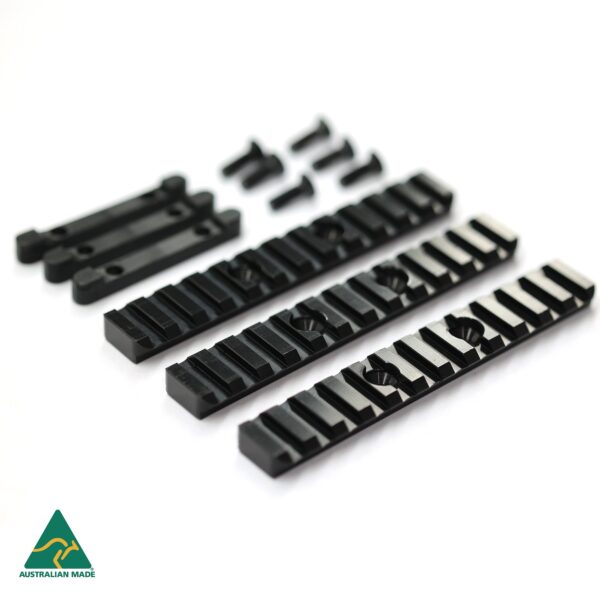 MANAEL SCSA Taipan Tri Rail Pump Kit 5 Rifle scope mount rails for Australian made shooting gear, precision engineered for stability.