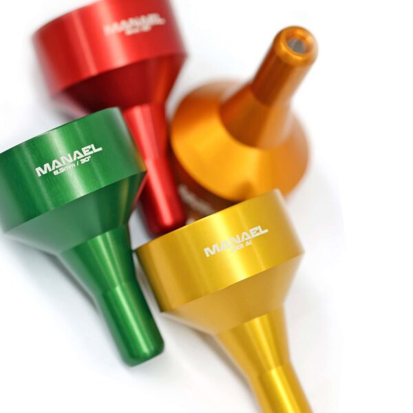Brightly coloured aluminium rifle shooting gear cones for Australian shooting sports and firearm enthusiasts.