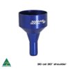 Blue Aussie made rifle shooting gear 30 cal 30° shoulder, high-quality Australian-made firearm accessory for precision shooting.