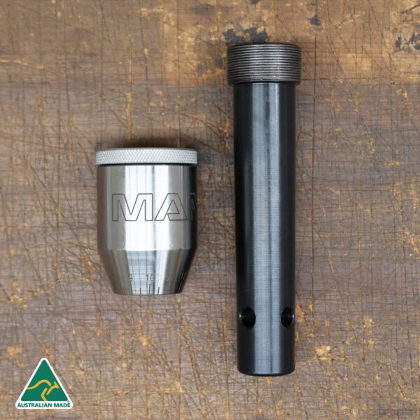 bloop tube product photo stainless 3 Premium Australian-made rifle shooting gear, including scope turrets and accessories.
