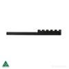 MANAEL Spigot Mount Rifle Oceania Precision OP WFA side view MANAEL Spigot Mount has a low profile to allow room for muzzle brakes and bipods on WFA or Oceania Precision Rifles