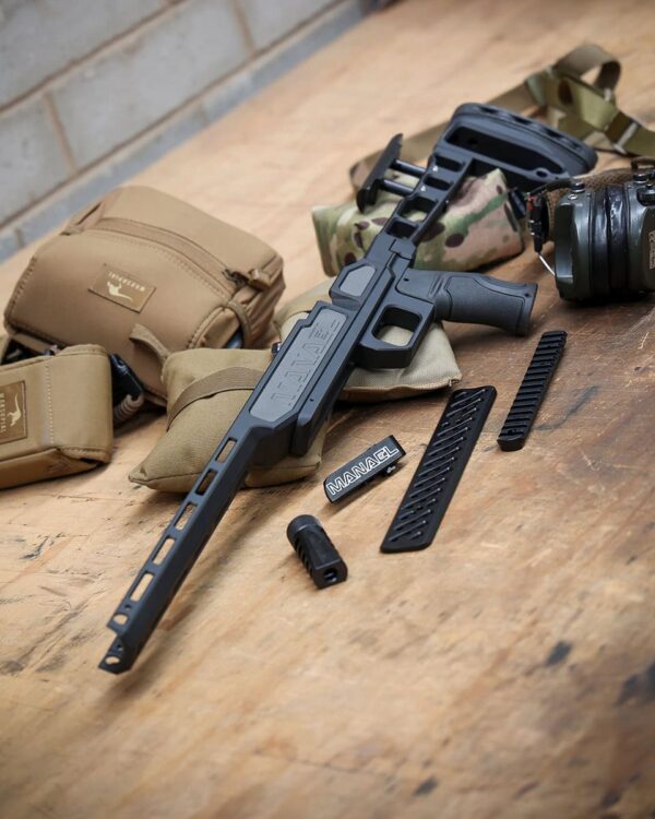 All ready for the next hunting trip with Australia's best lightweight hunting rifle chassis by MANAEL