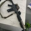 MANAEL Tri Rail Pump Kit installed on Taipan High-quality Aussie made rifle shooting gear with tactical accessories, ideal for precision firearm enthusiasts.