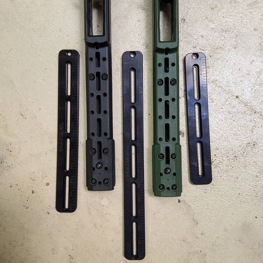 Size for size comparison: MANAEL Arca Swiss rails to suit the KRG Chassis include the 24cm, 30cm and 38cm versions.
