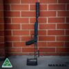 MANAEL Hunter Chassis Forend (1) Australian made rifle shooting gear with adjustable stock against brick wall.